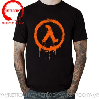 Vintage Splash dizajn Vzostup A Lesk Tee tričko Retro Half-life T-shirt Gordon Freeman Half Life 2 T shirt mužov Half Life 3 tričko