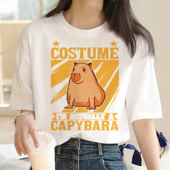Capybara tričko oblečenie male vintage streetwear tlač y2k anime tričko tričko anime pár oblečenie