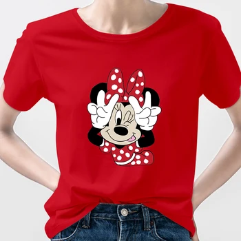 Urbano Mickey Mouse Disney T-Shirt dámske Oblečenie Lete Roku 2022 Top Minnie Módne Pár Tričká Bežné Lacné Doprava Zadarmo