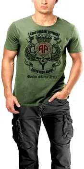 US Army 82nd Airborne Division T-Shirt Všetky Americké Smrti Z Vyššie Vojenské