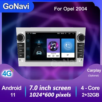 GoNavi Android 11 Auta GPS PREHRÁVAČ pre Opel Astra H 2004 Vauxhall Vectra Antara Zafira Corsa C D Vivaro Meriva Veda Carplay Rádio