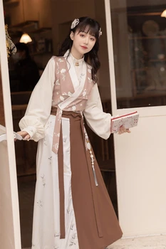 2023 Novo Ženy Starovekej Čínskej Tradičnej Hanfu Módne Dámy Moderné Hanbok Tang Kostým, Šaty Žena Sady