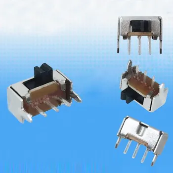 100ks SK12D07-VG2(1P2T) posuňte prepínač prepínač 3 kolíky mini posuňte prepínač montáž prepínač pre napájací kábel konektory
