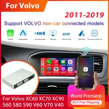 Bezdrôtové Apple Carplay Android Auto Modul Auto AI Box Pre Volvo XC60 XC70 S60, S80 V60 V70 V40 (2011-2019) Zrkadlo Odkaz Dekodér