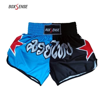 Unisex Box Nohavice Tlač MMA Šortky Kickbox Boj Ukotvenia Krátke Muay Thai Boxing Šortky Oblečenie Sanda Lacné Mma Šortky