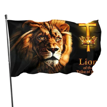Lev Vlajka 90*150 cm 120*180 cm Lev Z Pokolenia Júdovho Vlastné Zástavy Vlajky Dekorácie