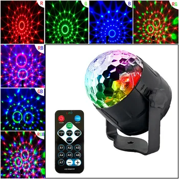 DJ, Disco Svetlo Mini EU/US Plug Strobo Party Stage svetelný Efekt Ovládanie Hlasom Laserový Projektor Lampa pre Tanečný Parket Disco Guľa