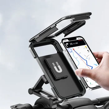 Nepremokavé Motocykel, Bicykel Mobilný Telefón Majiteľa Podporu Univerzálny Cyklistický GPS 360° Otočný Nastaviteľné Motocyklový Držiak na Mobil