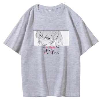 Shikimori Micchon Shikimori je to Len Cutie Nadrozmerné T Shirt Muži Ženy Tlač Bavlna Anime Tees Streetwear Letné Topy Unisex