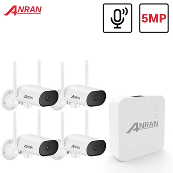 ANRAN 5MP kamerový Systém Mini NVR Bezdrôtový KAMEROVÝ Systém PTZ Vonkajšie kamerovým Systémom Audio Záznam APP Control