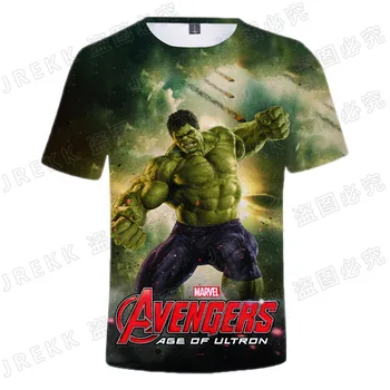 2022 Nové Letné Marvel Hulk 3D T shirt Chlapec Dievča Deti Móda Bežné Streetwear Muži, Ženy, Deti Vytlačené T-shirt Pohode Topy Čaj