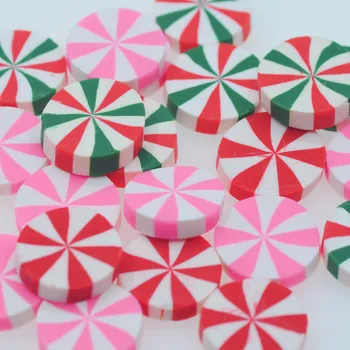 10PCS Ílu Polyméru Vianočné Cukrovinky domček pre bábiky Candy Miniatúry Zápisník Candy Hračky DIY Stôl Dekorácie Remeslá
