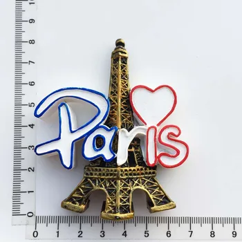 Francúzsko paríž check-in atrakcie orientačný bod architektúry cestovanie so suvenírmi magnet na chladničku nálepky