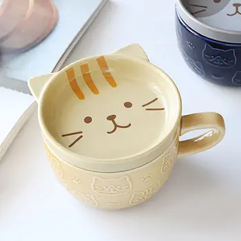 2022 Nový Roztomilý Keramický Hrnček Mačka Shiba Inu Panda Šálku Kávy s Vekom Domáce Mlieko na Raňajky Pohár Vody Pohár