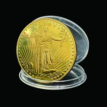 2021 Spojené Štáty Eagle Slobody Godness Zlata NÁS Mincí, Zberateľských Pre Zber Dary Boh vám Žehnaj Americké