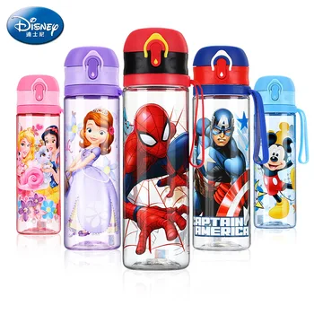 Disney Fľaša Na Vodu Deti Priame Pitie Minnie Mickey Mouse Poháre Lete Cartoon Kŕmenie Študent Školy Dieťa, Športové Fľaše 2019