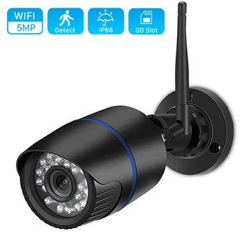 H. 265 5.0 MP Ai Ľudských rozpozná Bezdrôtové IP Kamery na Záznam Zvuku Vonkajšie Nepremokavé INFRAČERVENÉ Nočné Videnie P2P Bezpečnostné CCTV Wifi Kamera