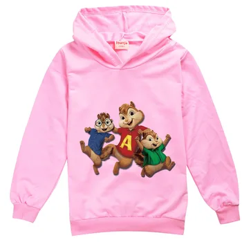 Alvin a Chipmunkovia Batoľa Boy Šaty Ružové Tričko Chlapci Dlhý Rukáv Topy Jeseň Boutique Deti Oblečenie Grafické T Košele