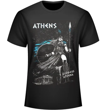 Módny Dizajn Starovekého grécka Bohyňa Athéna Obrázok pánske T-Shirt. Letné Bavlna Krátky Rukáv O-Krku Unisex Tričko Nový S-3XL