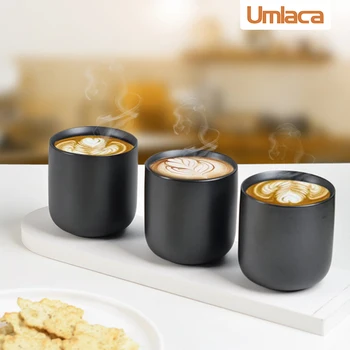 1PCS Čierna Keramická Šálka Japonský Čaj Pohár Porcelánový Hrnček Kávy Espresso Šálku Tazas Ceramica Čínsku Keramiku, Drinkware Teaware