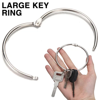 1Pcs Keyring Keychain Extra Veľké Závesné Keyring Split Krúžok Krúžok Kľúčenka 76 mm Priemer Domov DIY Príslušenstvo Šperky