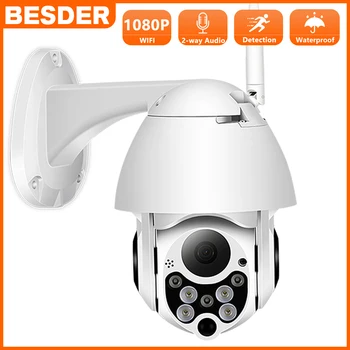 BESDER 2MP HD PTZ Bezpečnostné IP Kamera IR LED Auto-sledovanie Dome IP Kamera Nepremokavé Audio Bezdrôtový WiFi Kamera CCTV