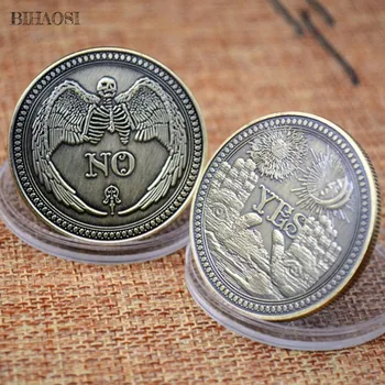 Áno /Nie Starožitné Pamätné Mince NÁS Vojenský Znak Bronz Nové Rozhodnutie, Mince - Veštenie mince Zbierku starých mincí držiteľ