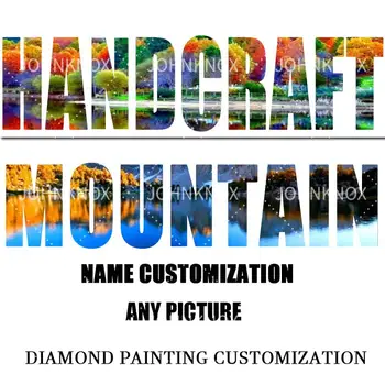 Meno Vlastný Obraz Rodiny Diamond Maľovanie 5D Diy Diamond Výšivky Plné Kolo&Námestie Vŕtačky Diamantové Mozaiky Cross Stitch Dary