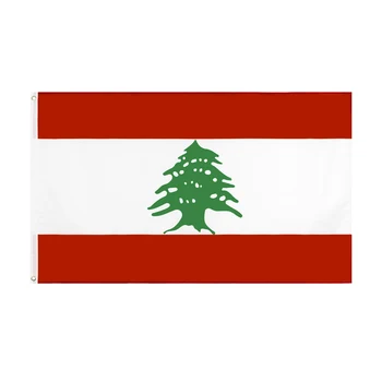3x5ft Doprava Zadarmo Zásob Zelený Strom Libanonskej Libanon Vlajka