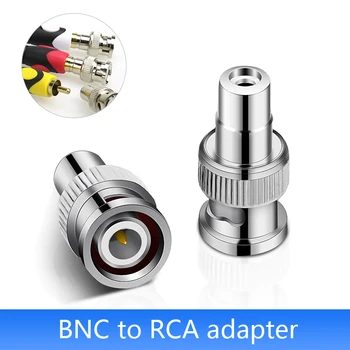 BNC na AV Konektor Medi BNC Male Na Lotus RCA Samica AV k BNC Koaxiálny Adaptér Q9 Monitorovanie Conector pre Dohľad Video