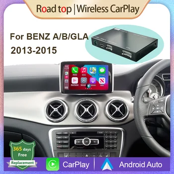 Bezdrôtové Apple CarPlay Android Auto na Mercedes Benz B Trieda W176 CLA GLA W246 roky 2013-2015 s MirrorLink AirPlay Zadná Kamera
