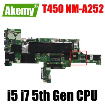 Pre Notebook Lenovo ThinkPad T450 Doske I5-4300U I5-5200U I7-5500U CPU 940M Distribuované grafická Karta AIVL0 NM-A252 Doske