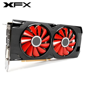 XFX RX 570 4GB Video Obrazovky Karty GPU AMD Radeon RX570 4GB Grafická karta PUBG Počítačové Hry Mapu HDMI PCI-E X16 Nie Ťažba RX580