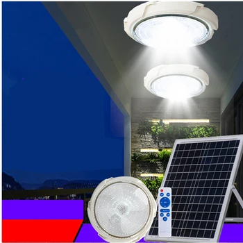 Solárne Stropné svietidlo LED Domáce Vnútorné Nabíjania Diaľkové Ovládanie Nádvorie Jeden pre Dve Indukčné Osvetlenie