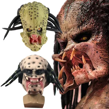 Predator Maska Cosplay Kostým Latexové Masky, Prilby Maškaráda Halloween Party Rekvizity