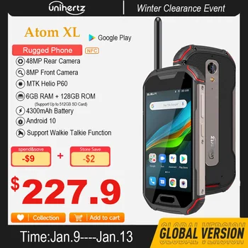 Unihertz Atóm L/XL Robustné Vodotesné Odomknutý Smartphone 6GB 128GB Android Mobil Walkie-Talkie) 8MP 48MP Dual Sim Telefóny NFC