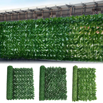 Umelé Rastliny Plot, Súkromie Lístie Zabezpečenie Trávy Mat Chránič Zelený Panel Dekor Stenu, Plot Skutočný Dotyk Leaf Záhrada Dodávky