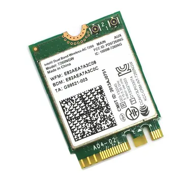 Pre Intel 7260NGW dvojpásmový Wireless-AC 7260 802.11 ac Dual Band Wi-Fi vhodné pre Bluetooth 4.0 Karty
