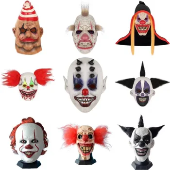 Halloween Cosplay maska klaun latex pokrývky hlavy úsmev diabla maska Prom Party Kostým Príslušenstvo rekvizity film periférne hororové masky