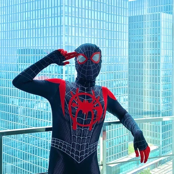 Km Morales Kostýme Spider Man Do Spider Verš Cosplay Superhrdina Zentai Vyhovovali Spiderman Kombinézu Halloween Party Kostýmy
