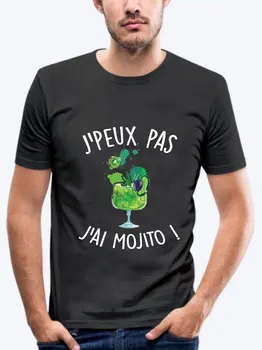 2022 Kvalitné francúzske Nápisy nemôžem Mens T tričko Streetwear Grafické Samec Krátky Rukáv Kolo Krku Tees Oblečenie Mužov