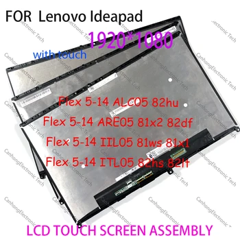 Pre Lenovo IdeaPad Flex 5 14ALC05 82HU ARE05 81X2 82DF IIL05 81WS 81X1 TL05 82HS 82LT Dotykový LCD Displej Náhradné Zhromaždenie