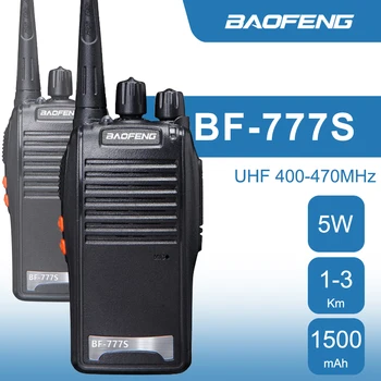 Baofeng BF-777S Dual Band Ham Rádio Walkie Talkie 777S Vysielač UHF 400-470MHz Prenosné Ručné obojsmerné Rádiové Obchodných Domov