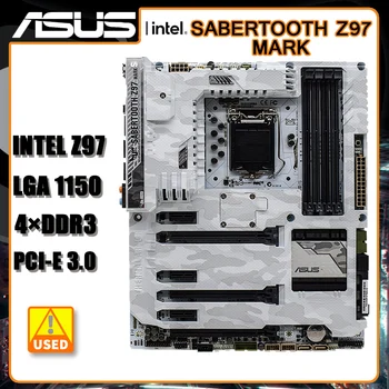 1150 základná Doska Asus SABERTOOTH Z97 MARK S Doske DDR3 32 GB Intel Z97 SATA 3 USB3.0 PCI-E 3.0 ATX Pre Core i3-4330 procesory