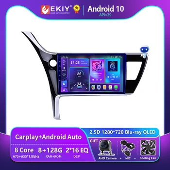 EKIY T900 Android 10 Pre Toyota Corolla 2017 2018 2019 autorádia DSP Autoradio magnetofón Multimediálny Prehrávač, GPS Navigáciu, HU