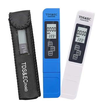 Digitálny Tester Kvality Vody TDS ES Rozsah 0-9990 Multifunkčné Teplote Merač na Vodu Čistota TEMP PPM Tester