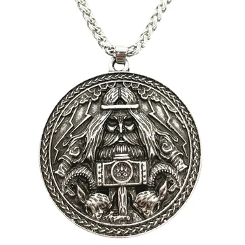 Thor A Kladivo Prívesok Mjolnir Talizman Amulet Šperky Viking Náhrdelník Pre Mužov Dropshipping