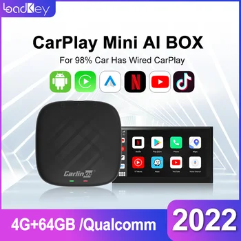 Carlinkit CarPlay Mini Ai Box 4G LTE Bezdrôtový Apple CarPlay Android Auto Na Youtube Netflix iptv Smart Box 4+64 G Pre Benz Audi