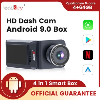 CarlinKit CarPlay Ai Dash Cam Bezdrôtový CarPlay Android Auto 1080P HD DVR GPS Netflix Tv Android Box Záznamník Qualcomm 8 4G+64 G