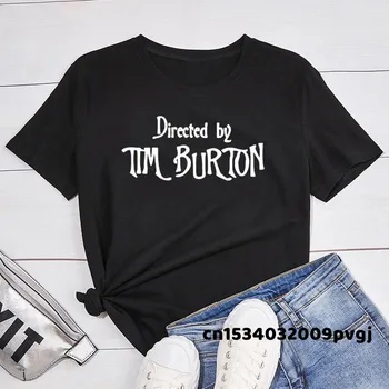 Réžia: Tim Burton T-shirt Ženy Harajuku Lete List Tlač Klasické T Tričko Bežné Krátky Rukáv O-krku Žien T-shirt